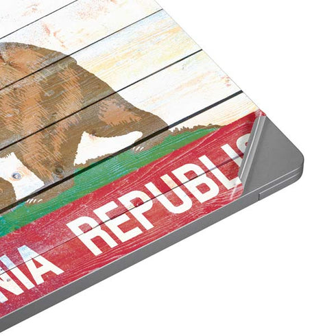 California Flag Light Wood Universal Laptop 12in (9.8 x 6.8in) Skin